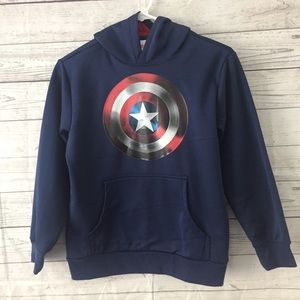 Avengers Captain America pullover hoodie boys L
